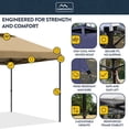 thumbnail image 3 of KAMPKEEPER 10x10 Pop Up Canopy Tent with 2 Sidewalls for Outdoor Use, Khaki, 3 of 7