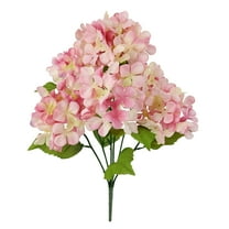 Mainstays 19.5in Indoor Artificial Hydrangea Bush, Pink Color.
