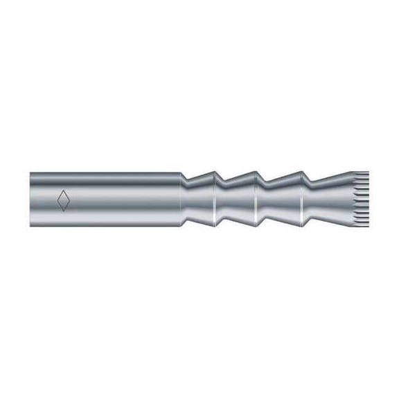 Short Drop-In Anchor, 1/4 in Dia, 1-5/8" L, Steel Zinc Plated