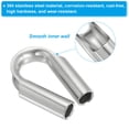 thumbnail image 4 of 1/2"/ 12mm Wire Rope Tube Thimble 304 Stainless Steel Rope Thimbles, Silver, 2 Pack, 4 of 5
