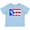 AE-Light Blue, variant on Puerto Rico Flag in Text Boys or Girls Baby T-Shirt