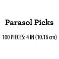 thumbnail image 4 of Paper Parasol Picks, 100 Count, by Way To Celebrate, 4 of 6