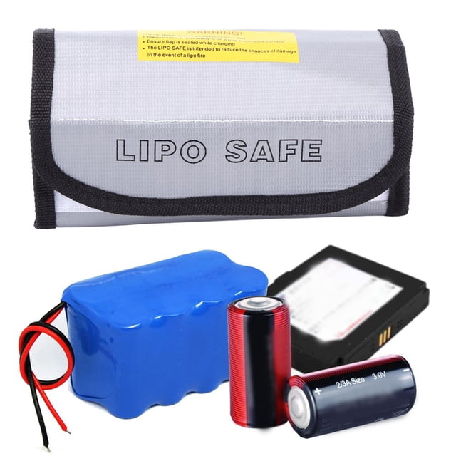 Garde-lipo, Sac de Protection contre la Charge de Batterie, Résistant aux Explosions et aux Radiations avec Design à Crochets et Boucles, Garde l'Atelier et la Famille du Feu Lipo