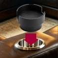 thumbnail image 5 of 1 Pc Universal Couch Cup Holder Adapter Insert with Anti-Slip Mat, Adjustable Desk Drink Holder, Non-Tipping Table Coaster Cup Holder for Office, Home, 3.5x2.5x3.94 Inch, Black Large, 5 of 8