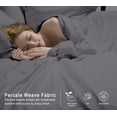 thumbnail image 5 of RUVANTI 100% Organic Cotton Sheets - California king Sheet Sets - 4 Piece Percale Weave Bedding, Crisp, Cooling & Breathable, Soft & Durable, 16" Deep Pocket, Hotel Quality Sábanas - Silver Filigree, 5 of 9