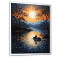 thumbnail image 2 of Designart "Lake Silent Waters Painting II" Cottage Floater Framed Canvas Wall Art, 2 of 7