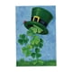 thumbnail image 1 of Bandera de jardín del día de San Patricio Tréboles de doble cara Bandera de tréboles verdes irlandeses para decoración de jardín y familia, 18 '' × 12 segundo Soledad banderas del día de san patricio, 1 of 8