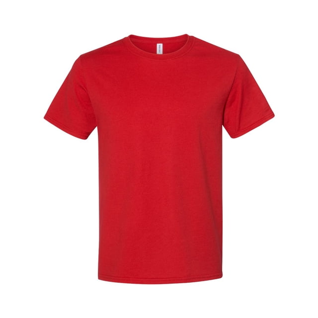 Jerzees T-Shirt Col Rond pour Hommes, Mélange Premium, TG, Rouge Vif