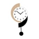 thumbnail image 3 of Reloj de pared Arte de pared Regalo elegante Moderno Simple Elegante Creativo Silencioso Decoración para Altura total 40 cm, 3 of 9