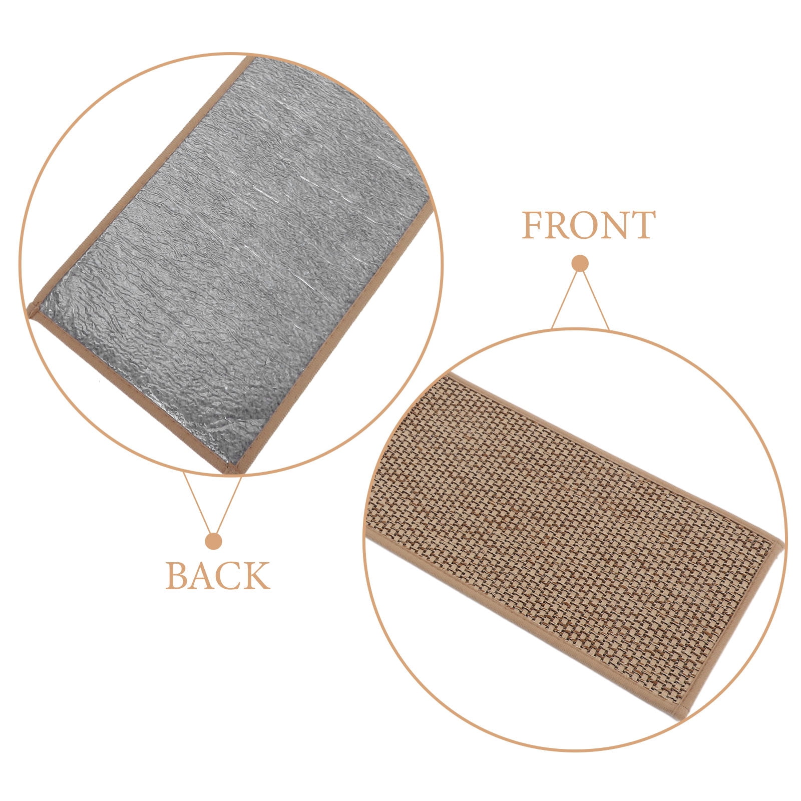 FOMIYES 5-Pack Easy Install Non- Stair Grip Tape Pads, Removable Anti-Skid Safety Strips for Indoor Stairs, Multi-Color