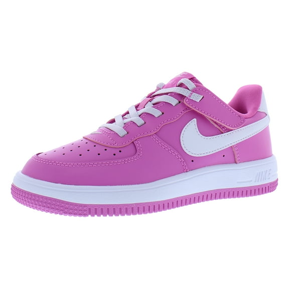 Nike Force 1 Low Easyon PS Girls Shoes Size 9, Color: Playful Pink/White