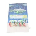 thumbnail image 4 of 10pcs Sabikis Rigs Bait Fishing Feather Lures Sea Herring Baits Simulated Fish Skin String Hooks Finished Line Set, 4 of 12