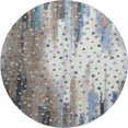 thumbnail image 2 of Addison Rugs Mayfield Premium Machine Washable Transitional Geometric Taupe Round Rug, 8' x 8', 2 of 6