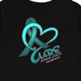 thumbnail image 4 of Inktastic Cure Ovarian Cancer Awareness Teal Ribbon Boys or Girls Long Sleeve Toddler T-Shirt, 4 of 5