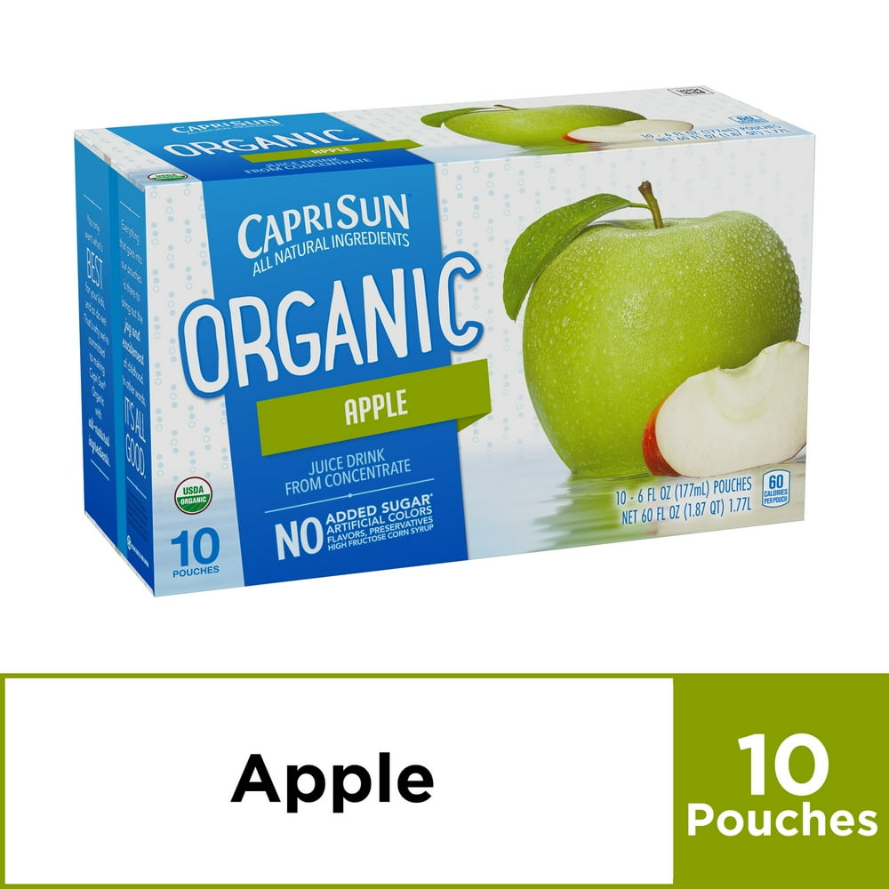 Capri Sun Organic naturally flavored Apple Juice Drink Blend from