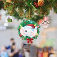 thumbnail image 1 of Fiudx Liquidación De Ofertas Flash Decoración Navideña Árbol De Navidad Plano Estilo Retro Decoración Del Hogar Adornos De Coche, 1 of 2