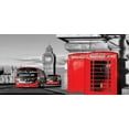 thumbnail image 4 of London Piggy Bank, London Telephone Booth in the Street Traditional Local Cultural England UK Retro, Ceramic Coin Bank Money Box for Cash Saving, 3.6" X 3.2", Red Grey, by Ambesonne, 4 of 4