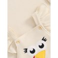 thumbnail image 6 of Suealasg Thanksgiving Baby Girl Overalls Romper Turkey Embroidery Fly Sleeve Jumpsuit +Headband 3 6 12 18 Months Infant Girl Fall Clothes, 6 of 7