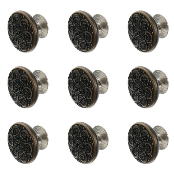 FELTECHELECTR 10Pcs Replacement Button for Jeans Simple Design Brown Square Alloy
