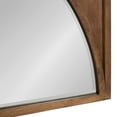 thumbnail image 4 of Kate and Laurel Andover Modern Casual Wood Framed Wall Panel Arch Mirror with Beveled Edge, Light Brown, 42x21.5, 4 of 6