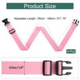thumbnail image 2 of Uxcell 4 Pcs Correás de Equipaje para Maletas, Correa de Conexión de Equipaje Ajustable con Hebilla para Maleta, Accesorios de Equipaje para Conectar Bolsa de Maleta, Rosa, 2 of 7