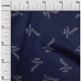 thumbnail image 2 of oneOone Rayon Dark Blue Fabric Leaves Sewing Fabric By The Yard Printed Diy Clothing Sewing Supplies 56 Inch Wide, 2 of 4