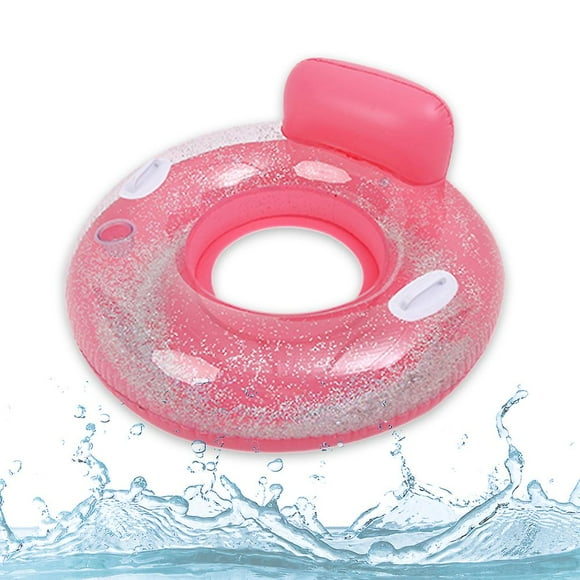 Pool Float Chair, Glittering Inflatable Pool Chair for Pool Party Outdoorblue