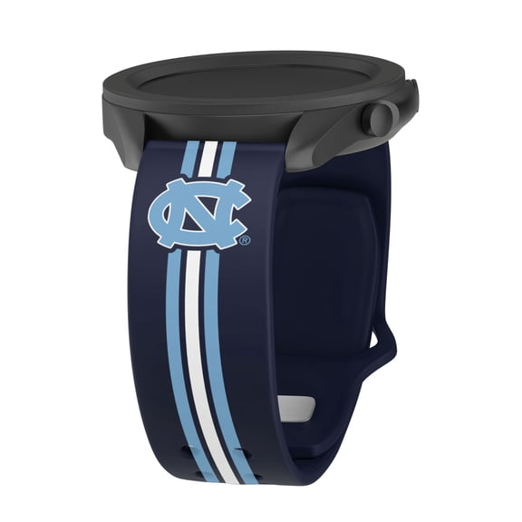 Tar Heels HD Stripes Logo Unisex Watch Band for Samsung Galaxy Watch 4 - 7 and More, 20mm Long by Affinity Bands