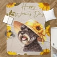 thumbnail image 4 of Happy Women's Day Schnauzer Sunflower Vintage Proud Mom Cozy Sherpa Blanket Miniature Schnauzer Dog Lover Warm Soft Throw Blanket - 02030, 4 of 5