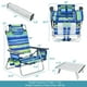 Costway 2-Pack Sac à Dos Pliant Plage Chaise de Table Ensemble 5-Position Chaise Inclinable Extérieure – image 3 sur 10