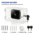 thumbnail image 5 of Thermostat Cover, Universal Thermostat Lock Box With Lock, Clear Large Thermostat Guard For Thermostat On Wall,thermostat Panel Lock Guard For Home, B, 5 of 6
