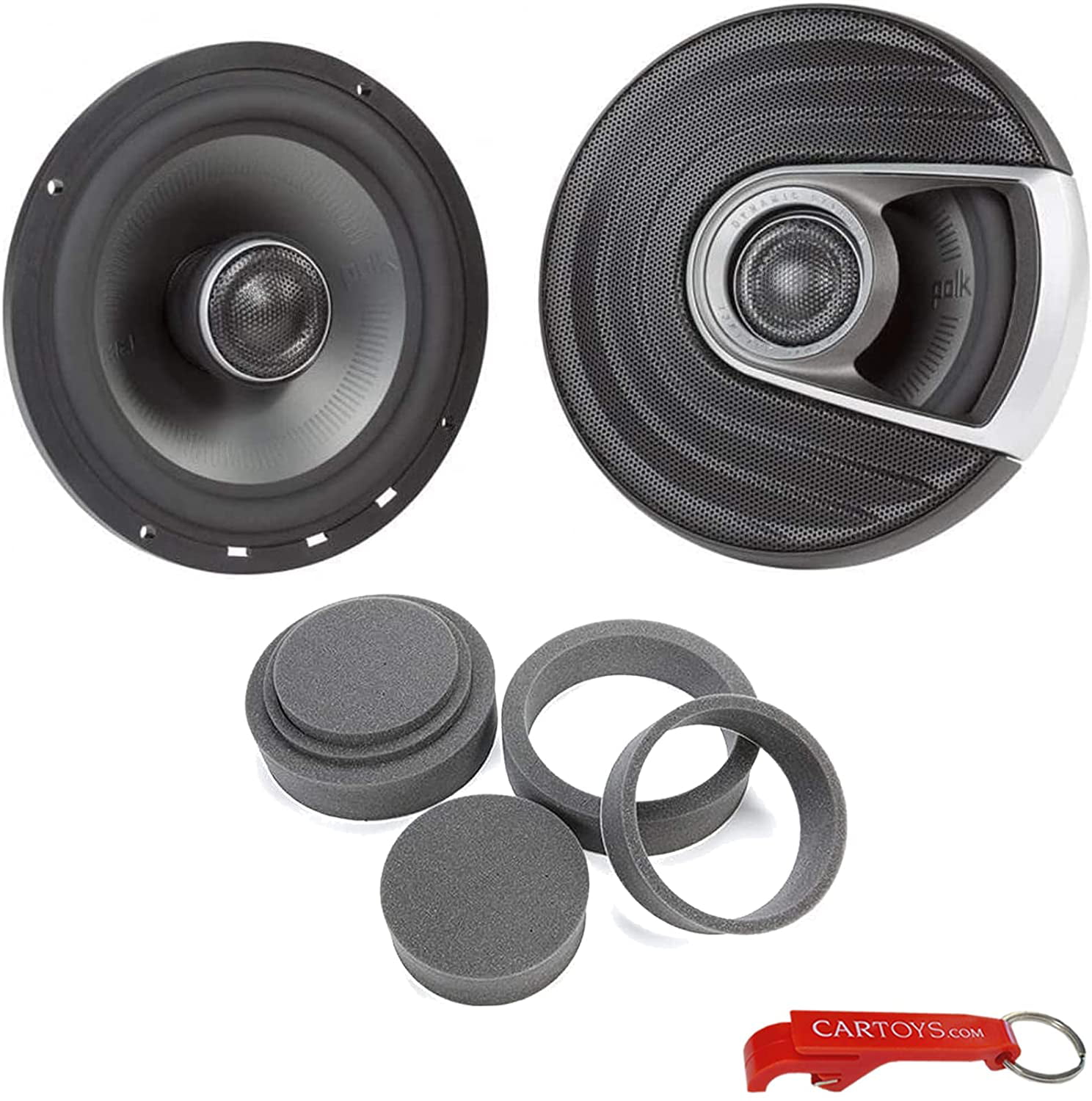 Onbevreesd Twisted Bestuiven Polk Audio MM1 Series MM652 6.5" Coaxial Car/Powersports Speakers w/ FAST  Rings - Walmart.com