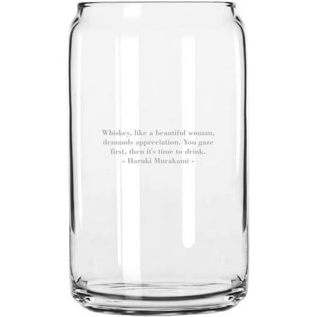 

Haruki Murakami Quotes By Some of The Greats! Etched 16oz Libbey Can Glass