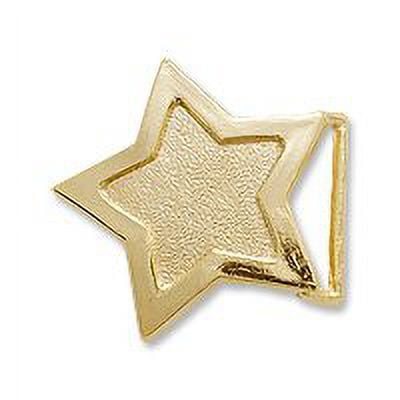 JewelrySupply Buckle Star 2.5" Gold Plated (1-Pc)