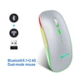 thumbnail image 4 of Ergonomic Gaming Mouse G852 Bluetooth + 2.4g dual mode Computer Mouse Gamer Mice With Backlight For PC Laptop white, 4 of 5
