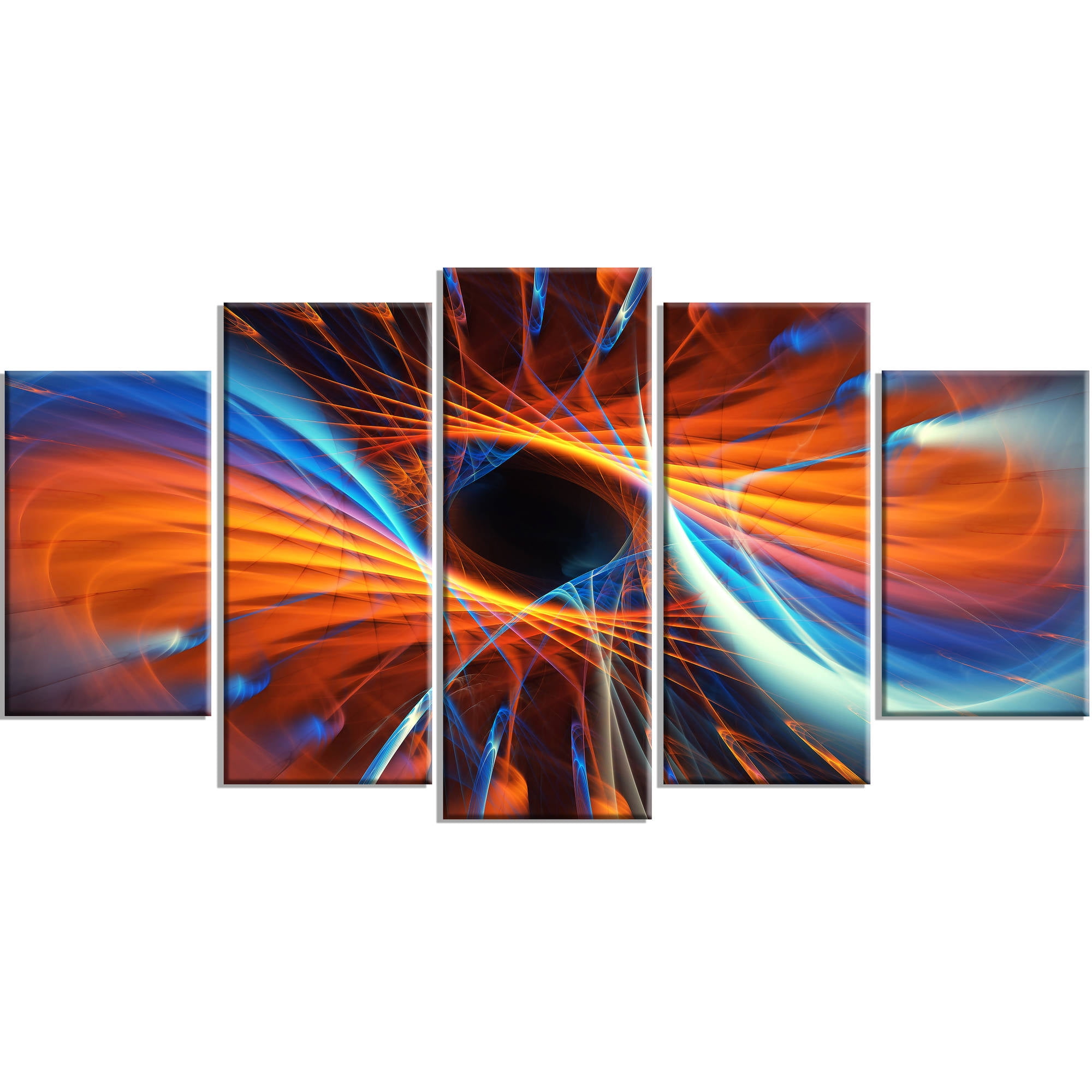 Design Art Centered 5 Piece Graphic Art on Wrapped Canvas Set