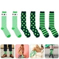 thumbnail image 1 of HEANUJJ 3Pares De Calcetines Festivos Resistentes Y Cómodos Con Estampado De En Colores Surtidos, 1 of 8
