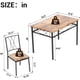 thumbnail image 2 of 4-piece dining mesa set: cozy sillas, estilo rural rectangular design, space-saving para apartment kitchen, 2 of 8