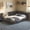 Black, variant on Afuhokles Full Corner Cloud Bed Frame, Cushioned L-Shaped Daybed with Thick Padded Headboard, Dark Gray