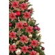 thumbnail image 4 of Outgeek Decoraciones para árboles de Navidad, 12 Piezas Juego de Adornos para árboles de Navidad Deco Flores navideñas Artificiales con Purpurina para Decoraciones navideñas para Fiestas de Bodas, 4 of 4