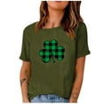 thumbnail image 1 of QIPOPIQ T-Shirts à Manches Courtes pour Femmes à Col Rond T-Shirts de la Saint-Patrick T-Shirt Shamrock T-Shirt Vert Hauts T-Shirts de la Journée St Patricks T-Shirt Ample T-Shirts des Fêtes T-Shirts Graphiques Aubaines, 1 of 4