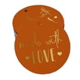 thumbnail image 1 of Inkdotpot Gold Foil Paper Hang Tags Made With Love Text Favor Tags 50 Pieces, 1 of 6