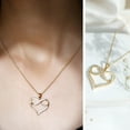 thumbnail image 3 of Rosec Jewels Lab Grown Diamond Heart and Infinity Necklace for Valentines Day, with Chain - EF-VS Quality Certified, 14K Yellow Gold, 3 of 8