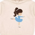 thumbnail image 3 of Inktastic Figure Skating, Ice Skating Girl, Brown Hair Toddler Hoodie, 3 of 4