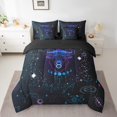 thumbnail image 2 of YST Taurus Celestial Bedding Set, King, 7-Piece Psychedelic Galaxy Comforter Set, Horoscope Moon Phase, 2 of 4