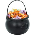 thumbnail image 1 of KSCD Large Halloween Black Cauldron 8'', Halloween Candy Cauldron, Candy Kettle, Pot and Bucket, Black Witch Cauldron Candy Holder, Halloween St. Patricks Party Favor Decoration - -, 1 of 7
