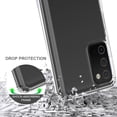 thumbnail image 5 of Xpm Case for Samsung Galaxy A03S Hybrid Transparent Clear Acrylic Back Hard PC Soft TPU Full Protective Bumper Extra Shock-Absorb Cover for Galaxy A03S - Clear, 5 of 7