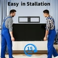 thumbnail image 4 of MountFTV Fixed TV Wall Mount for 37-82 inch TVs, Max 600 x 400mm, Hold up to 132 lbs,TV Wall Bracket with Adjustable Pull Cords, 4 of 7