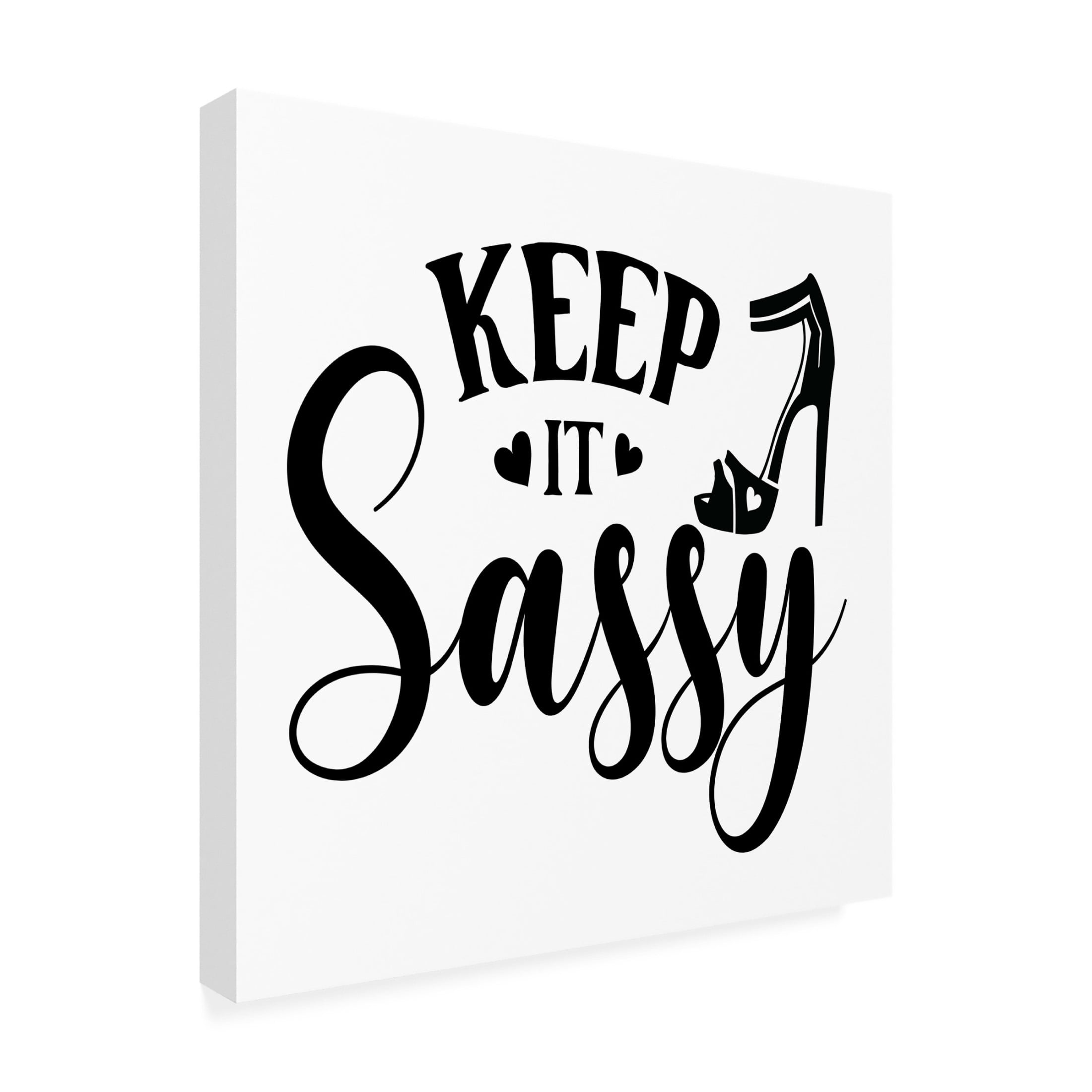 Canvas Wall Art - Jean Plout 'Good Vibes Typography G' Wall Art for Living Room, Bedroom, or Office Décor by Trademark Fine Art - 18 x 18 Inches