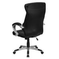 thumbnail image 6 of Flash Furniture Karen High Back Black LeatherSoft Executive Swivel Office Chair with Curved Headrest and White Line Stitching, 6 of 9